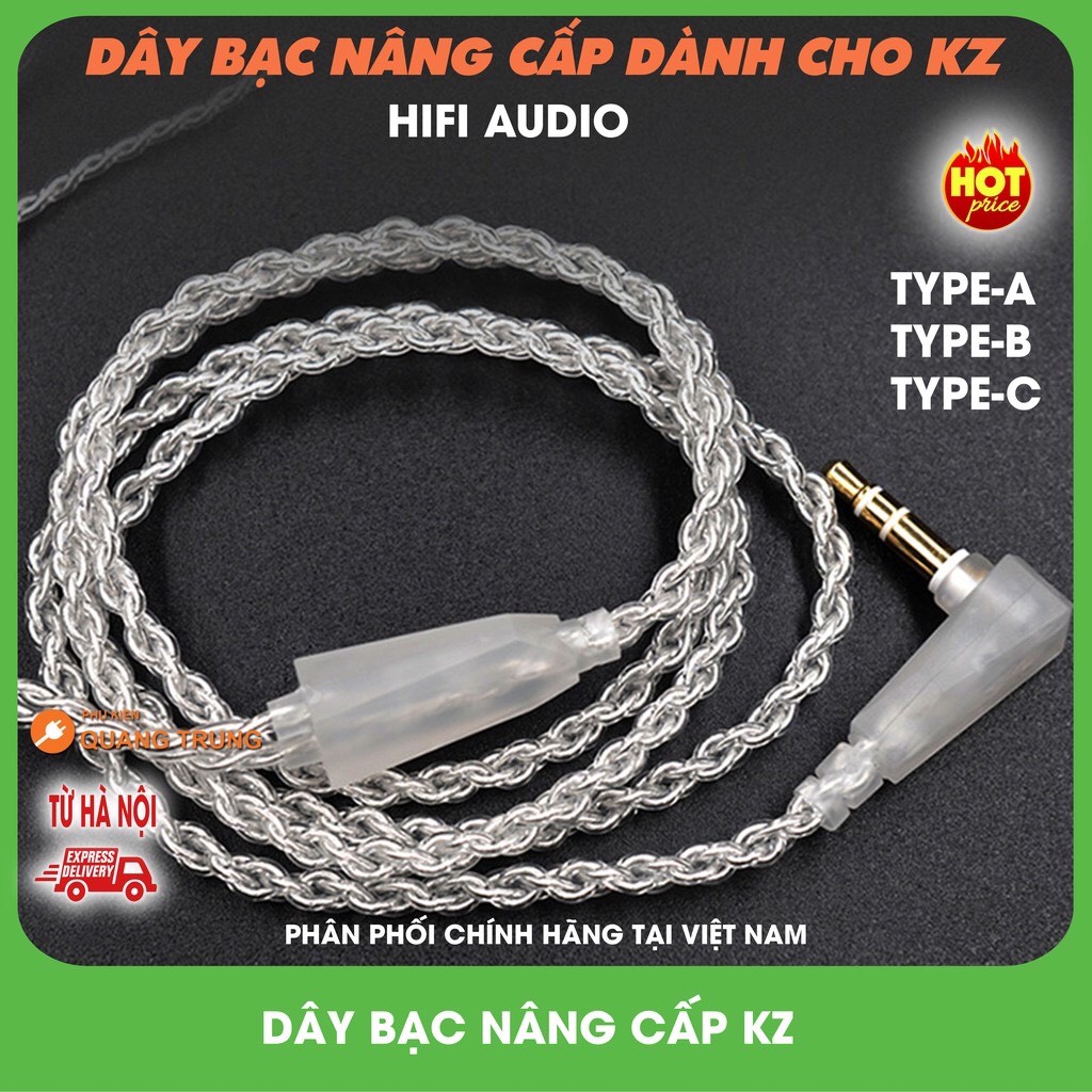 Dây bạc Kz dành cho zs3, zst,zsn, zsnpro, zsx, as12,zsnprox, cực đẹp