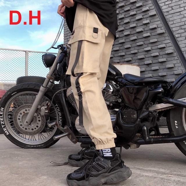 Quần kaki phối dây xích HDA0919