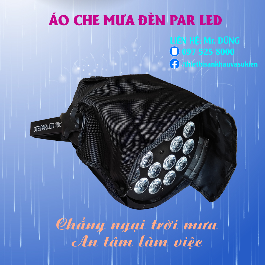 ÁO CHE MƯA ĐÈN PAR LED