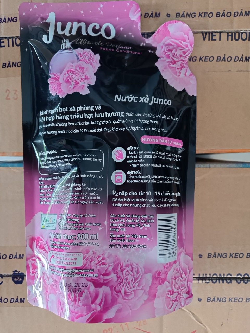 [HCM]Nước xả Junco Túi 800ml