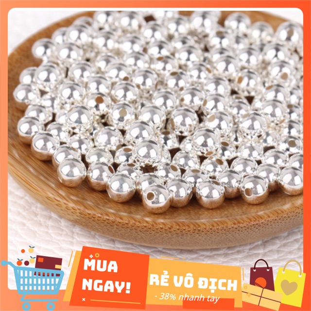 [Siêu rẻ] [S925] túi 100 bi bạc 2mm