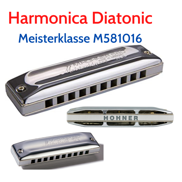 Kèn Harmonica Diatonic Hohner Meisterklasse M581016 10 Lỗ