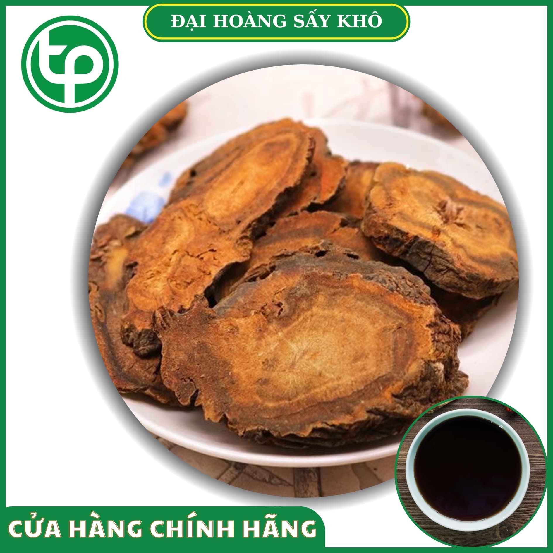 Đại hoàng khô 500g - Dược Tấn Phát