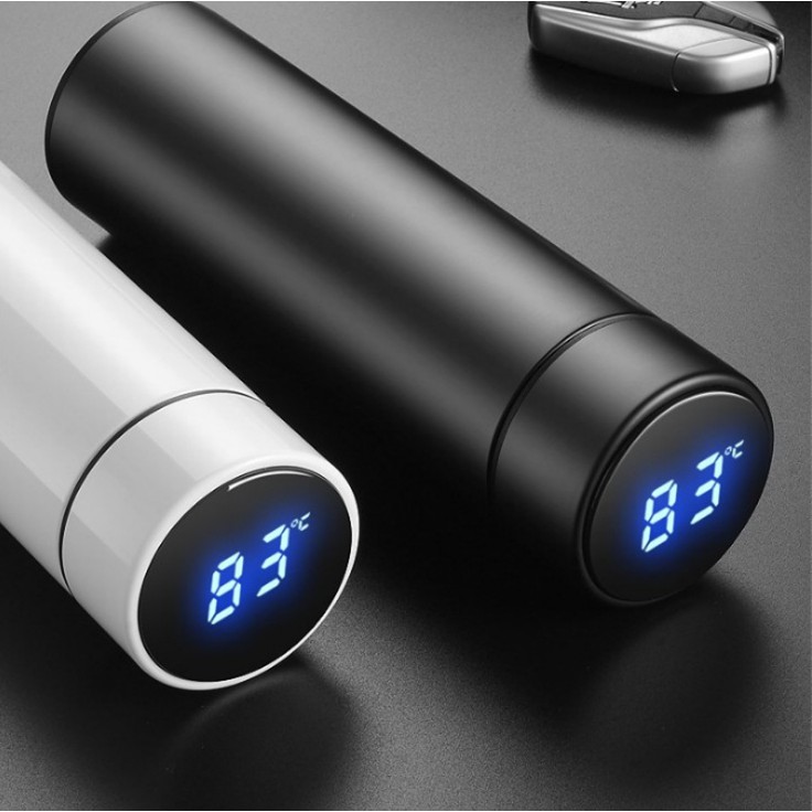 [HCM]Bình Giữ Nhiệt 500ML Có Đèn Led Báo Nhiệt Độ