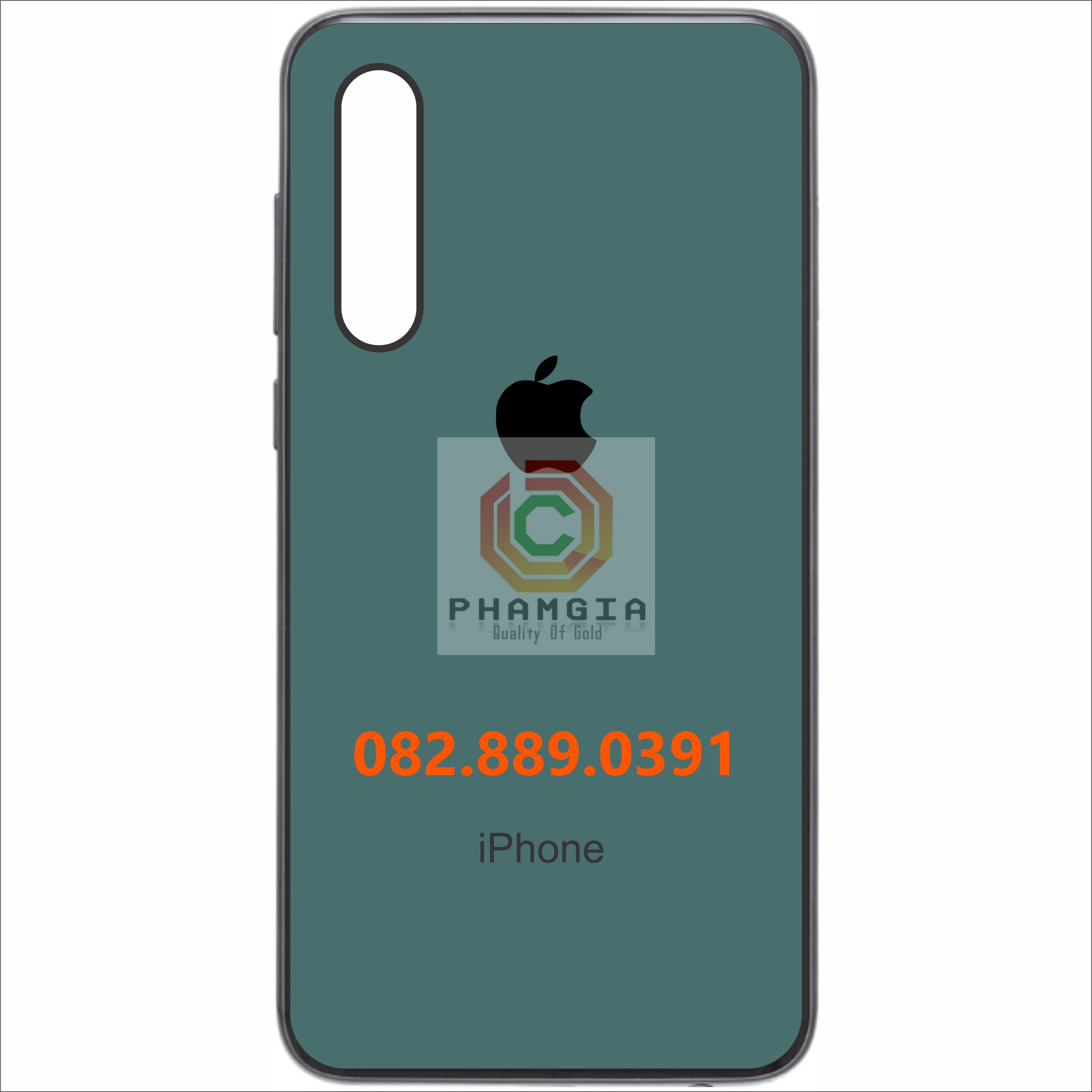 Ốp lưng ép kính Vsmart Live giả Iphone chống trầy, chống bể