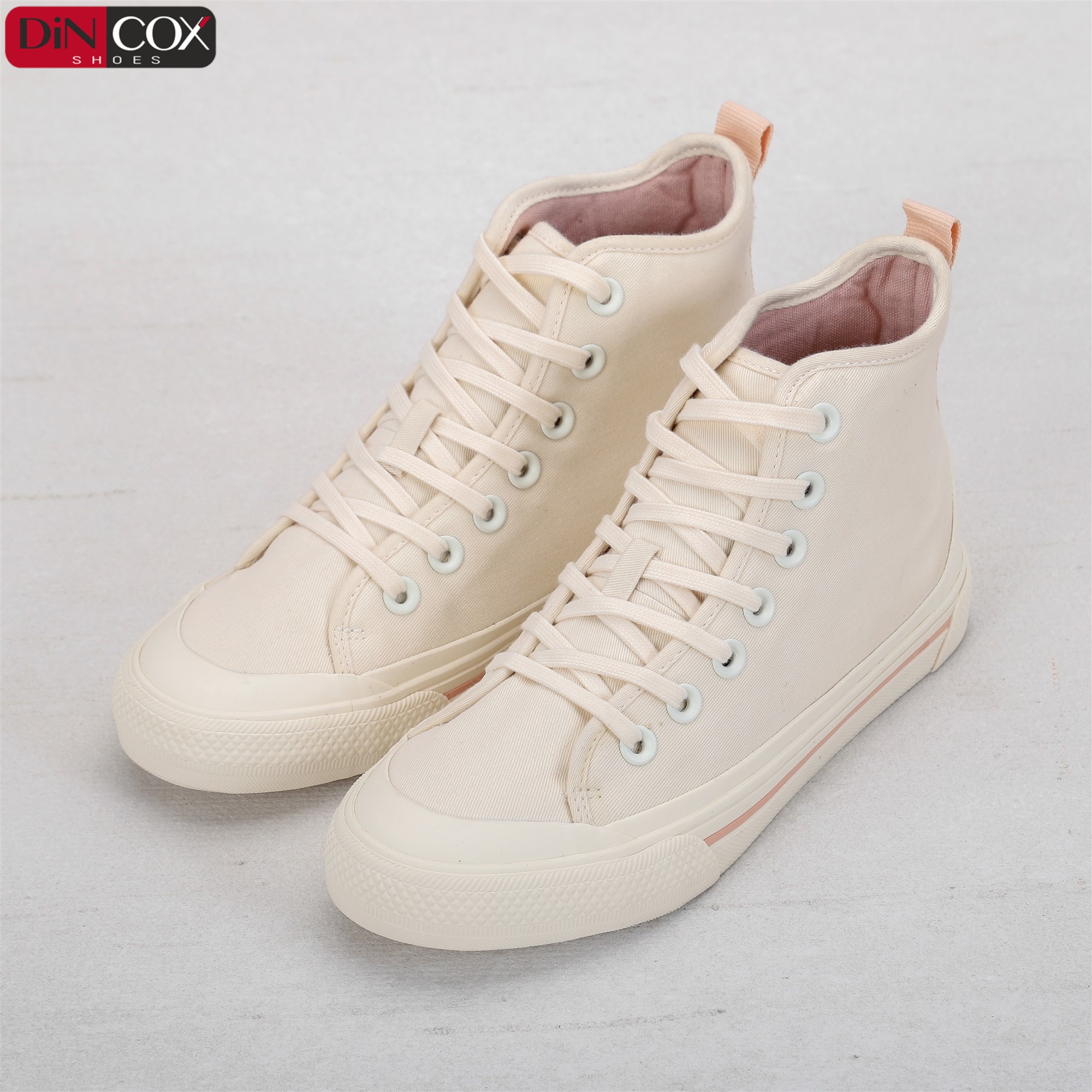 Giày Sneakers Nữ DinCox White D09