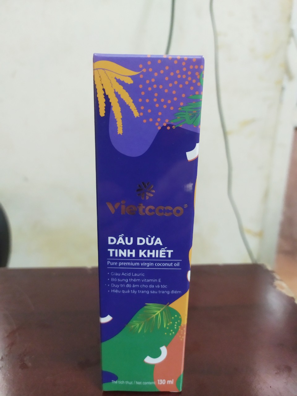 (Dạng Xịt 130ml) Dầu Dừa Tinh Khiết Organic Vietcoco