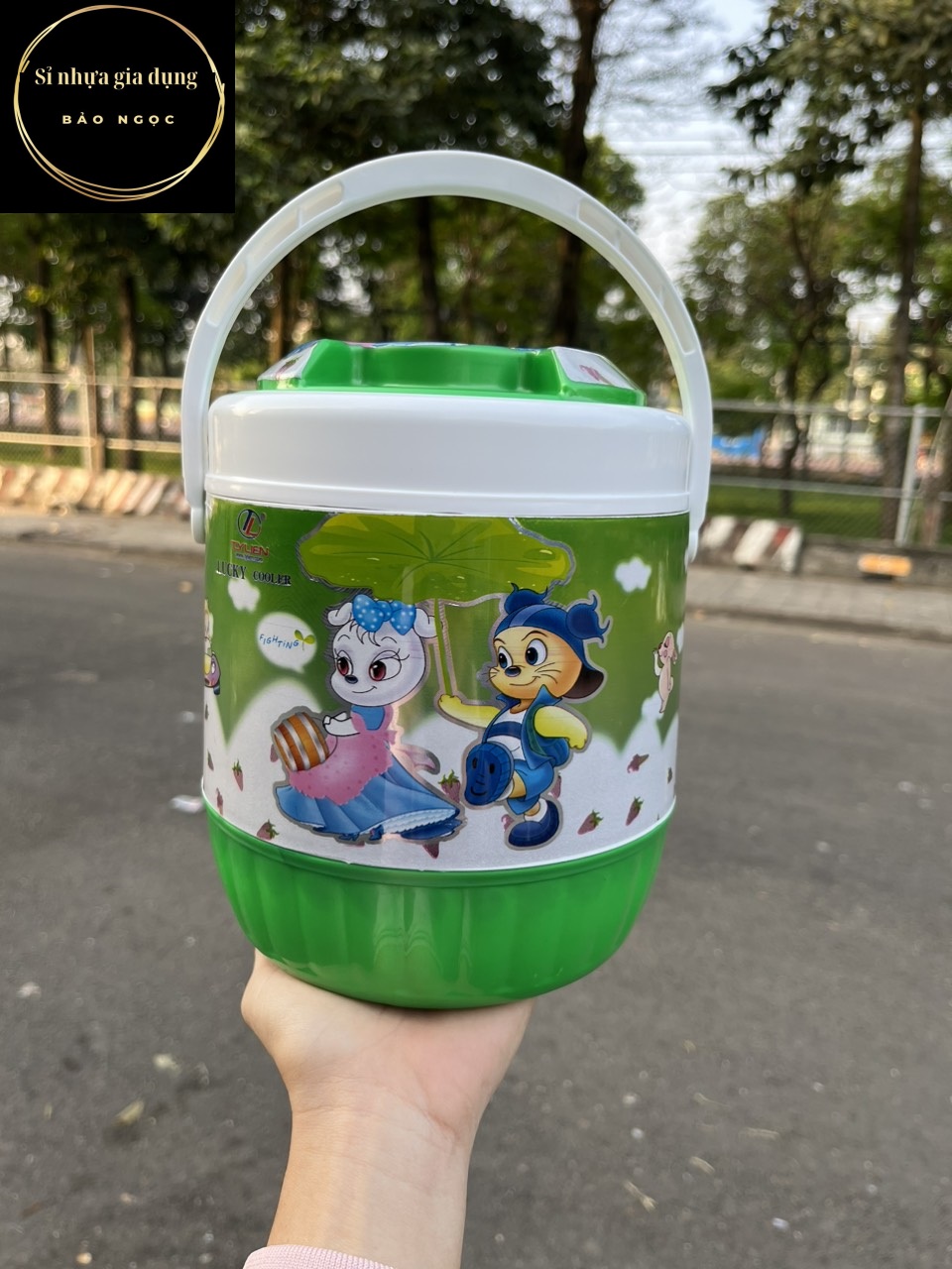 Bình Đá 1 lít dễ thương nhựa tý liên