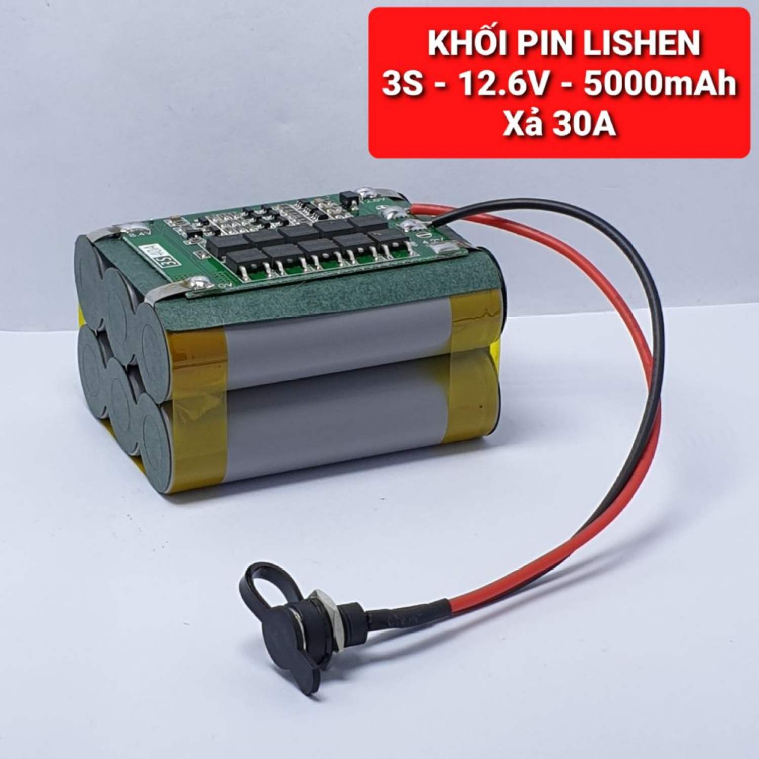 Khối pin lishen 3s-12.6v-5000mah