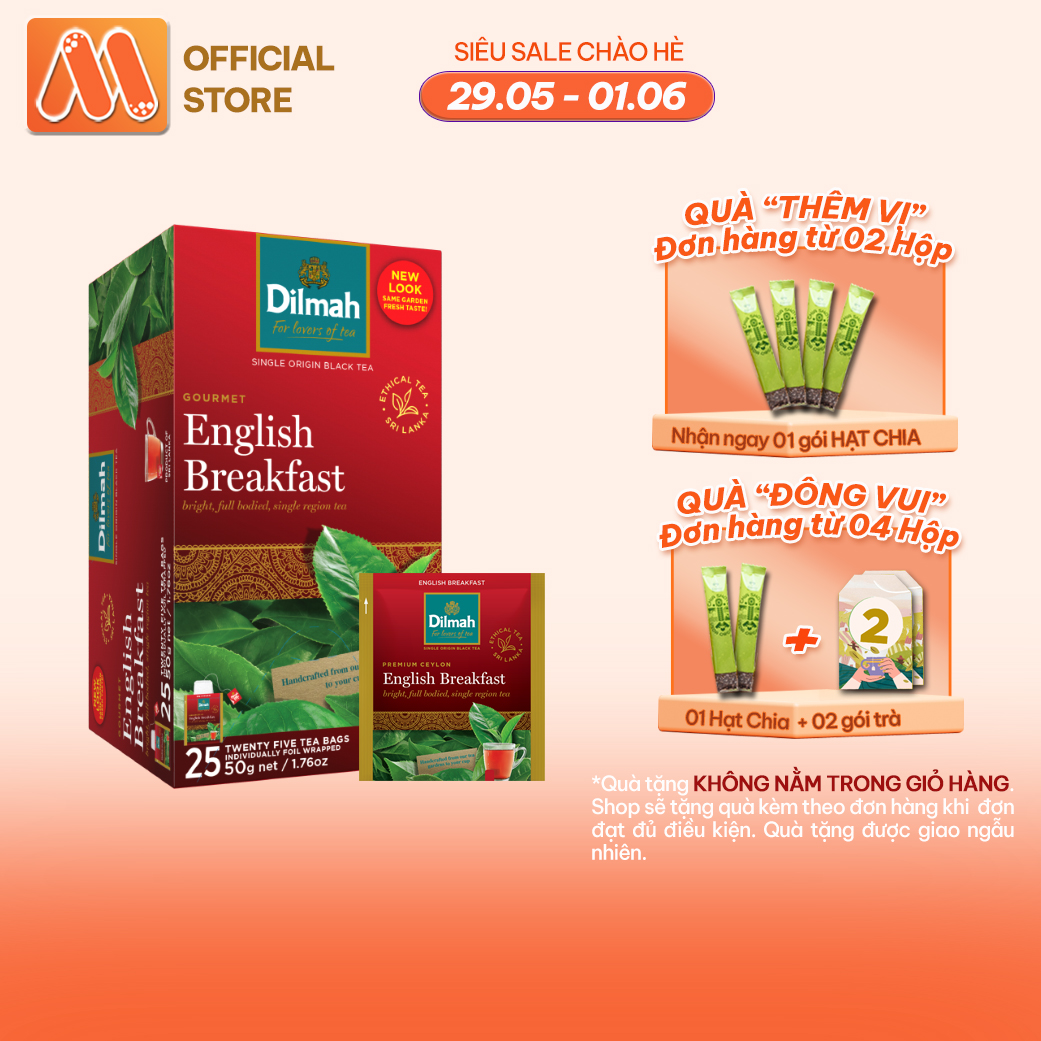 Dilmah tea English breakfast flavour 50g