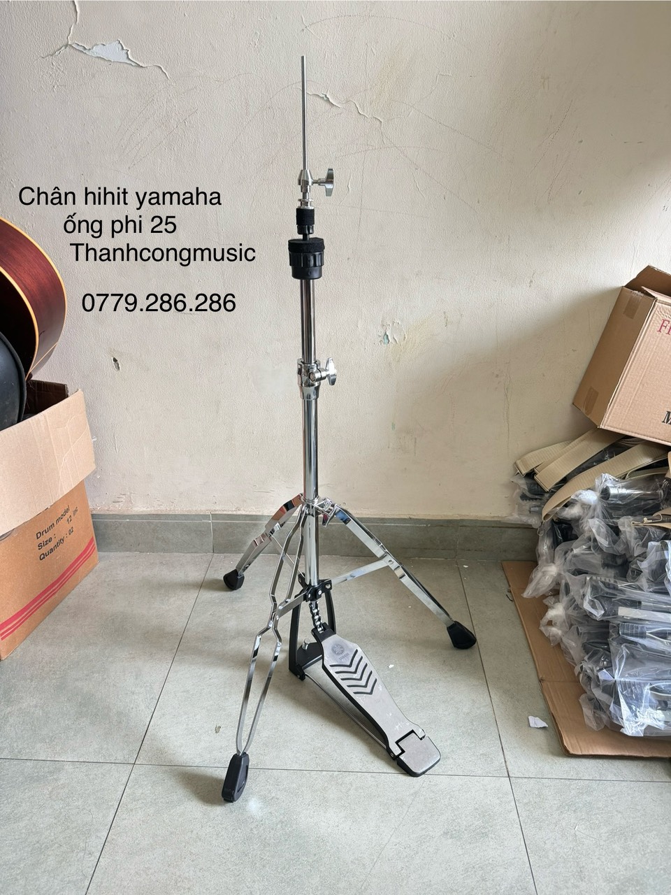 Chân hihat ống phi 25 trống jazz tchh950