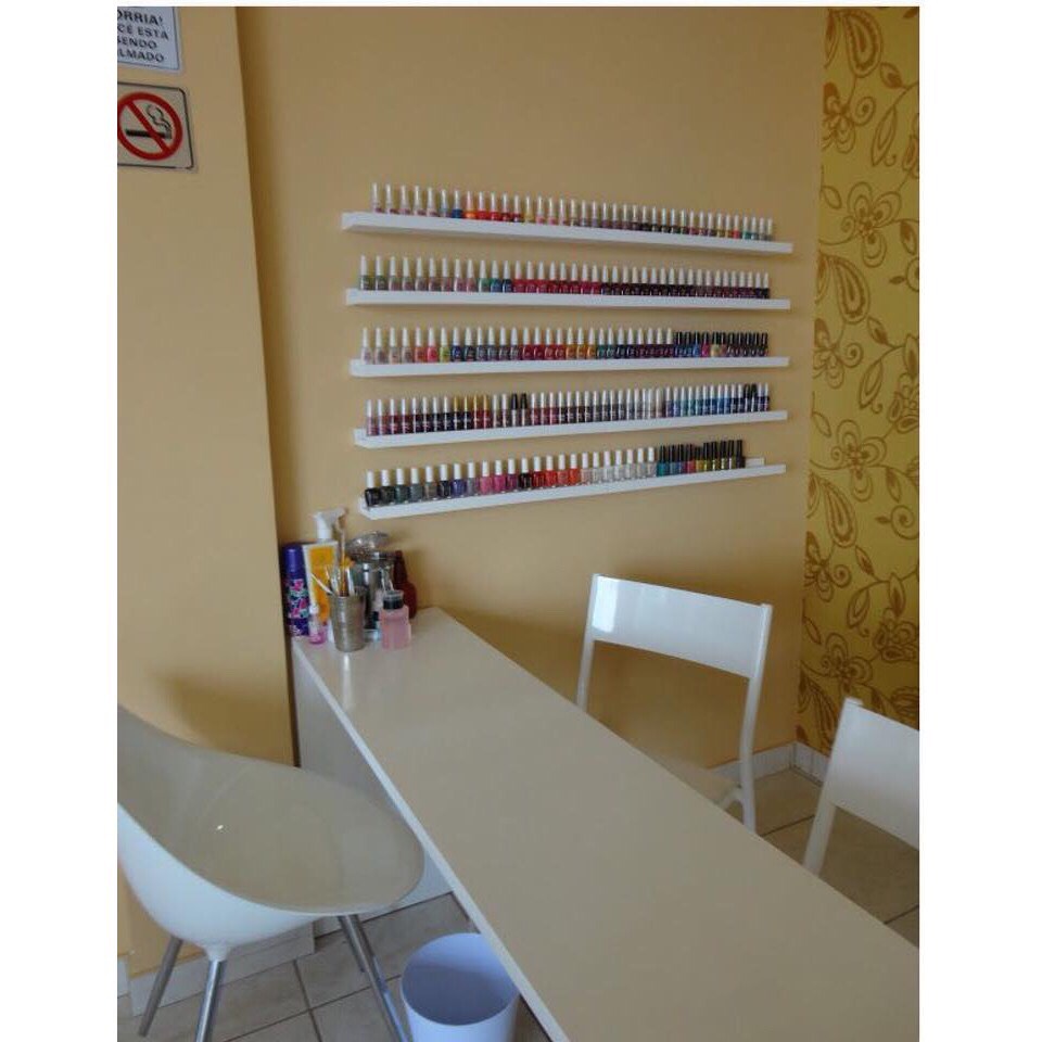 Kệ nails để sơn móng - Loại mángcó G 2 bên - Hiện đại