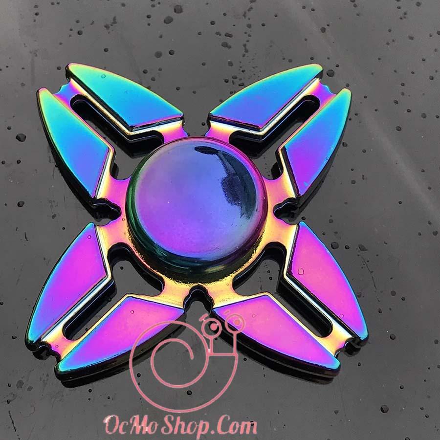 [HCM]Con quay Finger Spinner 4 cánh phản quang kim loại cao cấp