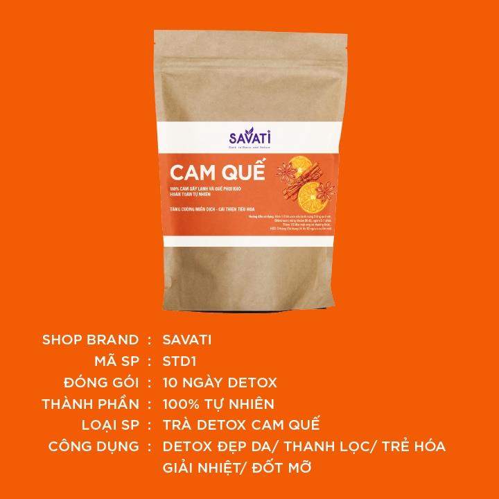 Trà DETOX CAM QUẾ SAVATI