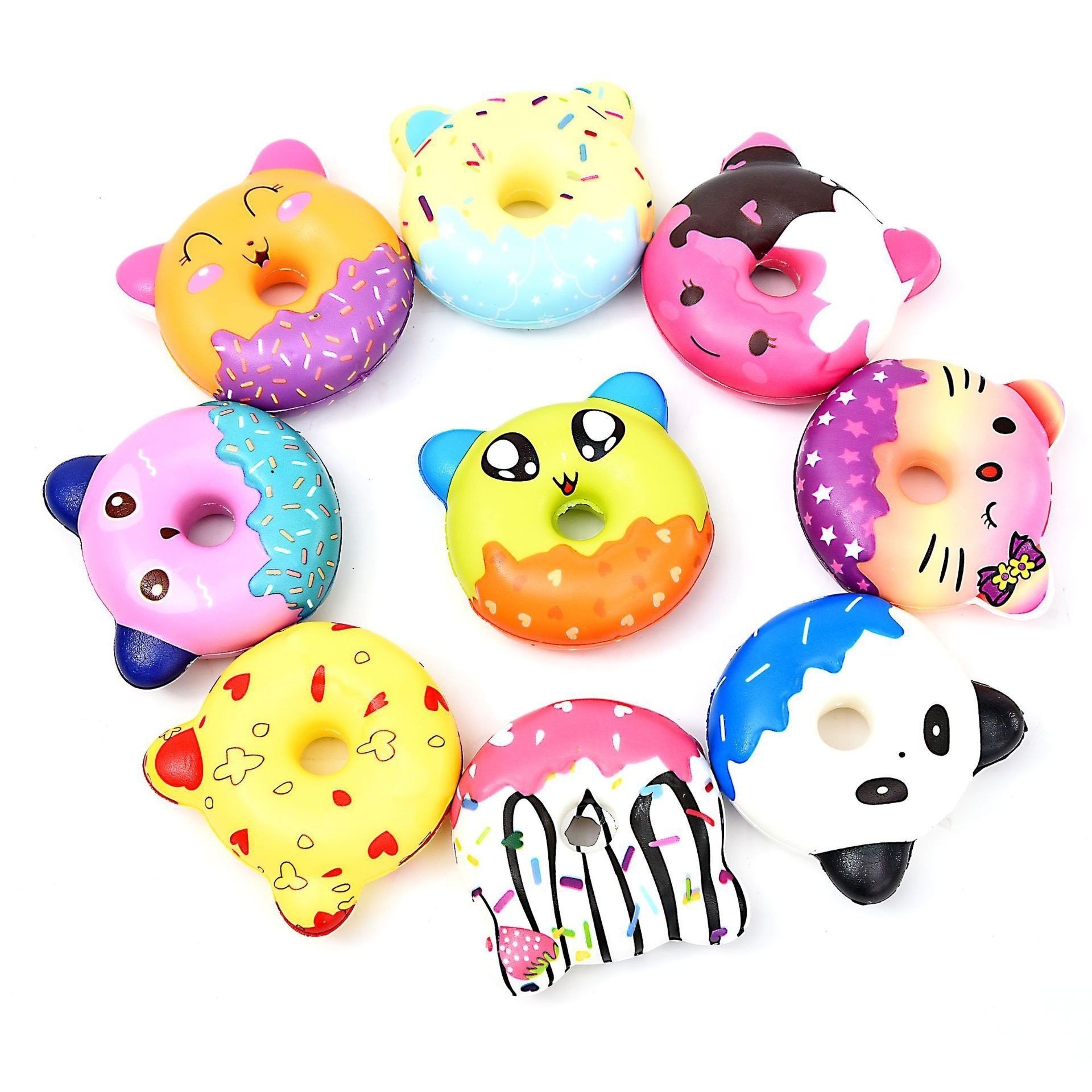 Móc Khóa Squishy 6cm, 8cm, Squishy Mini Có Móc Khóa, Squishy Cute