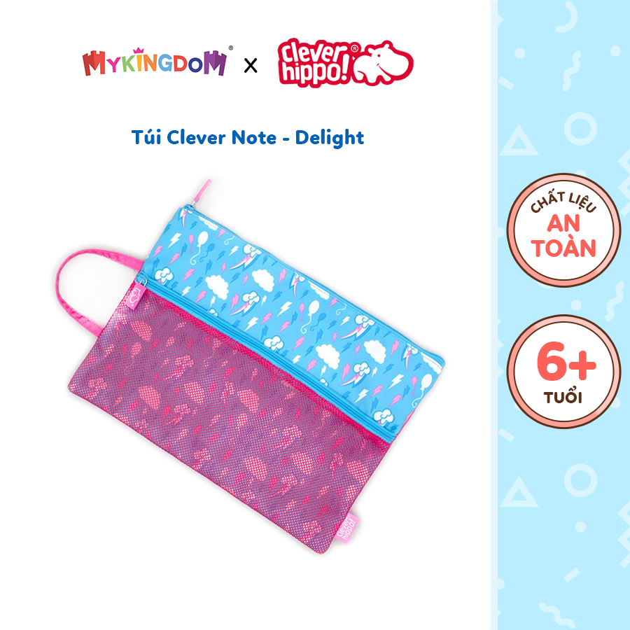 Túi cleverhippo cho bé gái khổ a4 clever note - delight tsog9202 - giao hàng ngẫu nhiên