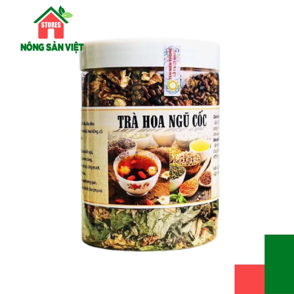 HCMTrà hoa ngũ cốc 350gr mát gan trà hoa thương hiệu Việt giải độc thanh