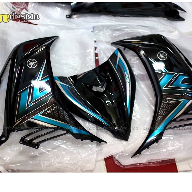 Tem rời exciter 135 lc đen phối xanh