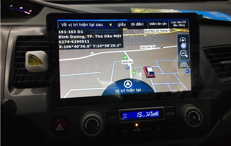 Mặt dưỡng màn hình android cho xe HONDA CIVIC 2007-2012