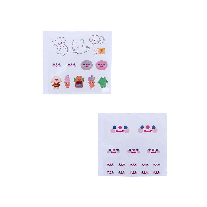 Miếng Dán Phim Hoạt Hình Mặt Cười - Hình Dán Cute A214