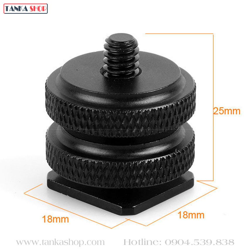 Ốc vặn chân hotshoe máy ảnh 1/4