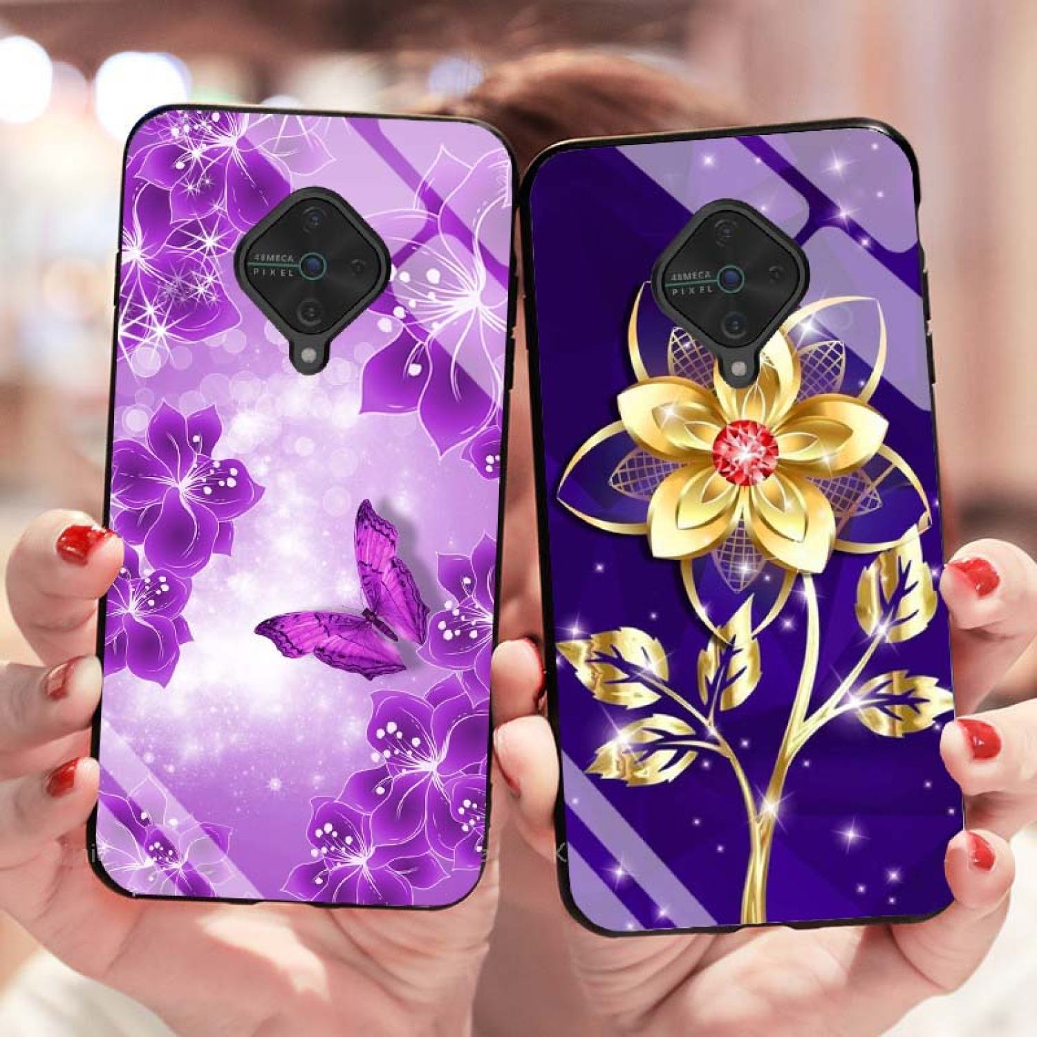 Ốp Vivo S1 Pro Lưng Kính Cường Lực Mới ƞhất
