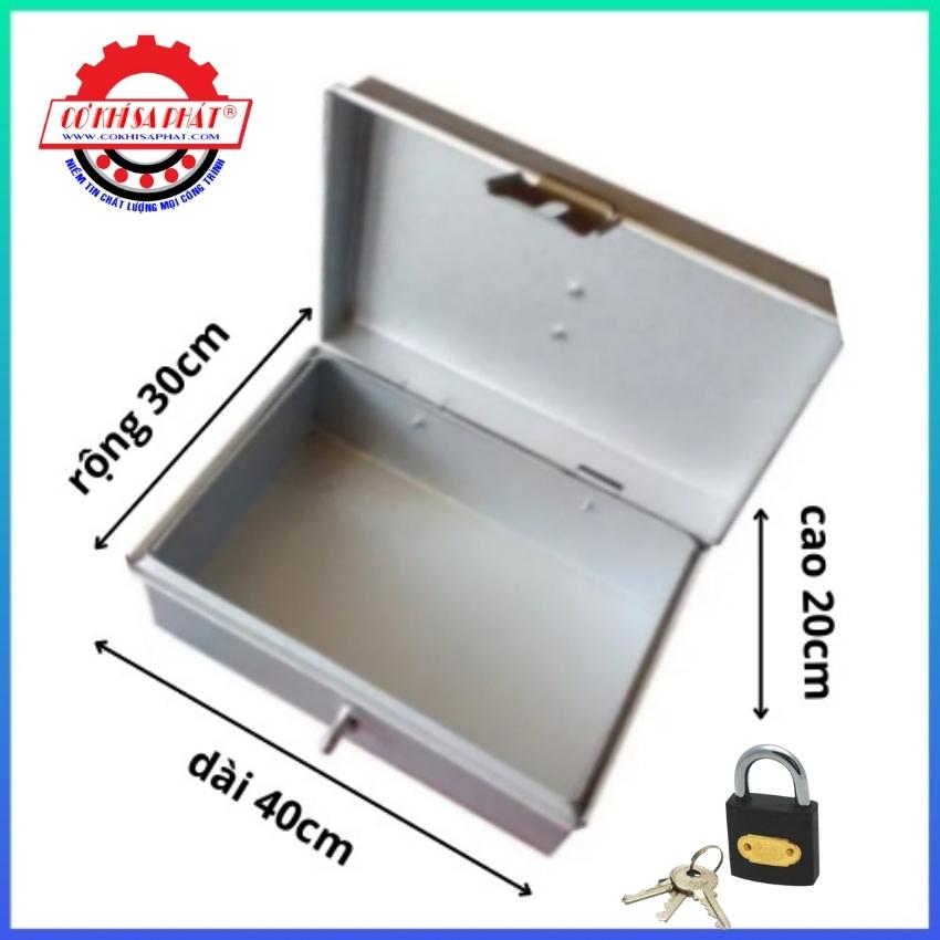 Thùng đựng đồ nghề sửa xe có khóa (Kích thước 40 x 30 x 20 cm)