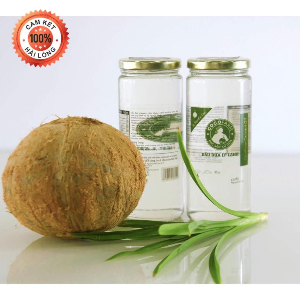 Dầu Dừa Nguyên Chất Ép Lạnh Cocofarm