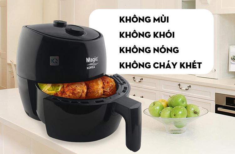 [HCM]Nồi Chiên Nướng Không Dầu 3.5L Magic Korea