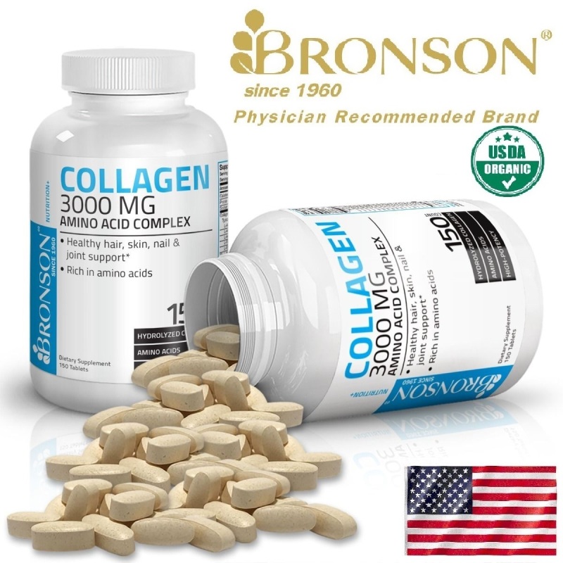 Organic Collagen 3000mg - 150 viên Mỹ - Đẹp da, tóc, móng & Bổ xương khớp