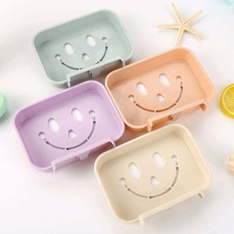 Khay Để Xà Phòng Dán Tường Hình Mặt Cười.