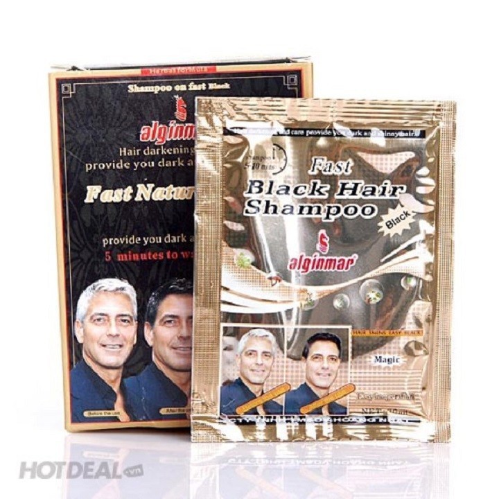 COMBO 10 Bịch Dầu Gội Đầu Nhuộm Tóc Đen Thái Lan