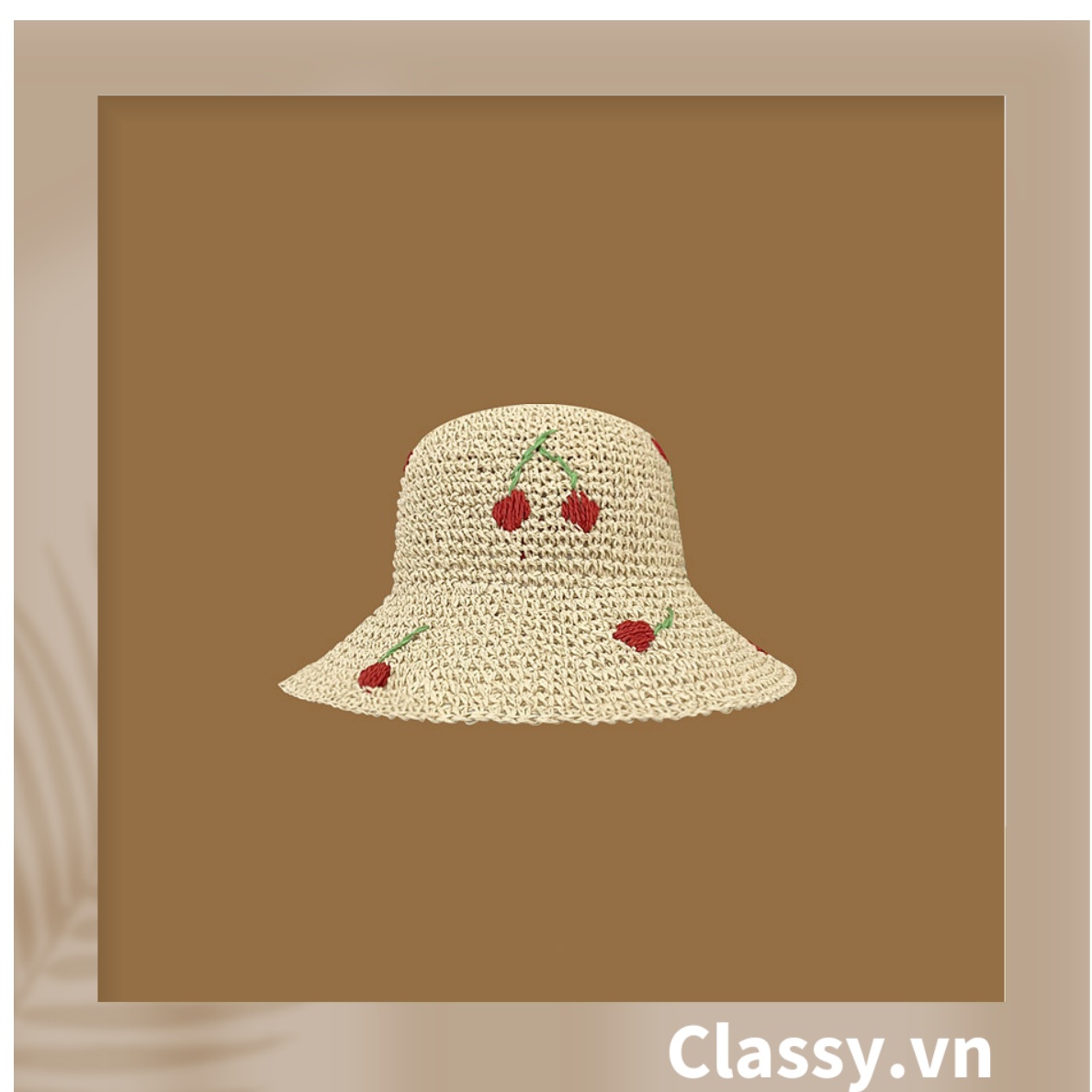 Classy Mũ Cói Nón Cói Mềm Nơ Ren Trẻ trung xinh xắn