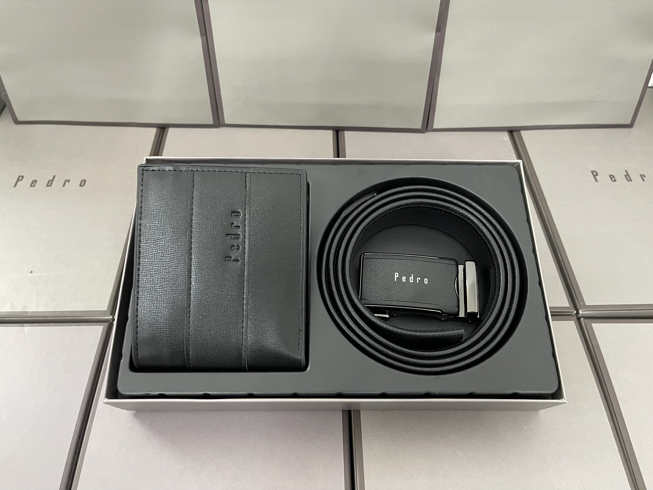 Set Ví Thắt Lưng PEDRO nam fullbox  + túi giấy