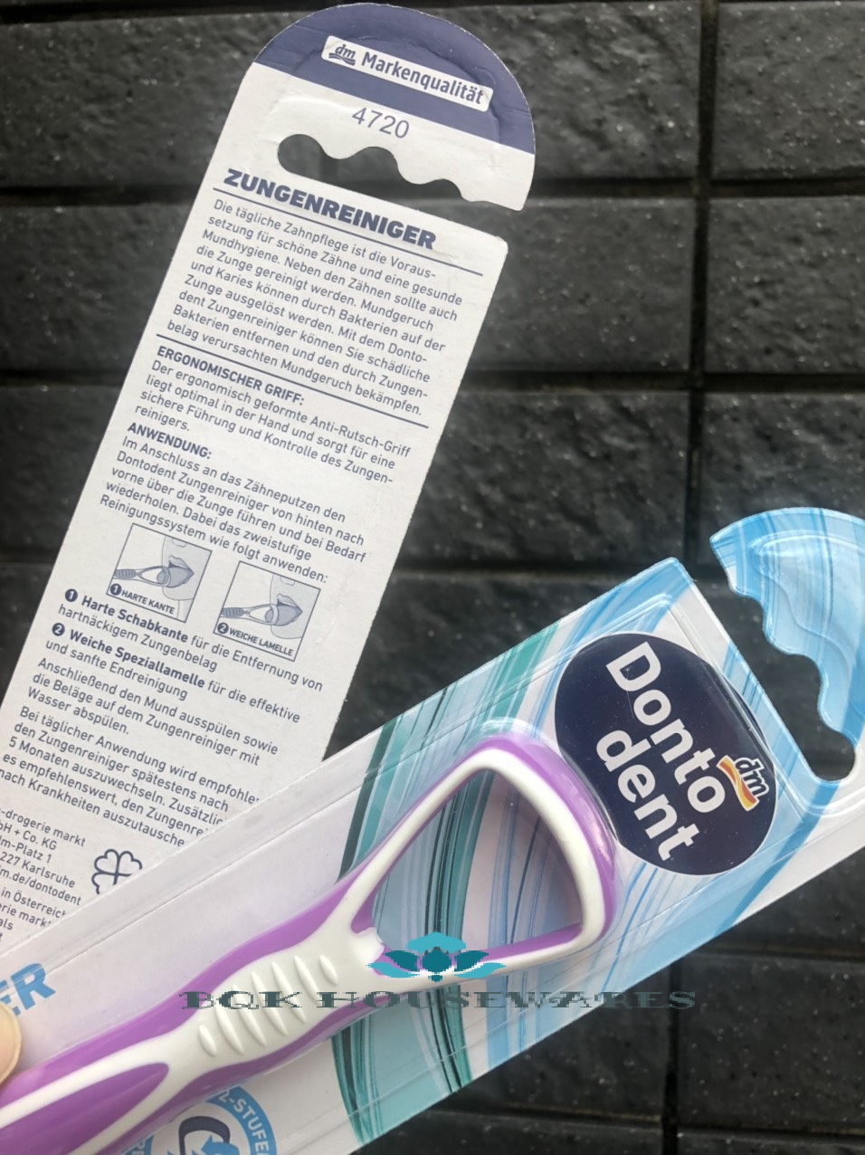 Dụng cụ Cạo lưỡi Dontodent - Làm sạch bề mặt lưỡi ( GIAO MÀU NGẪU NHIÊN)