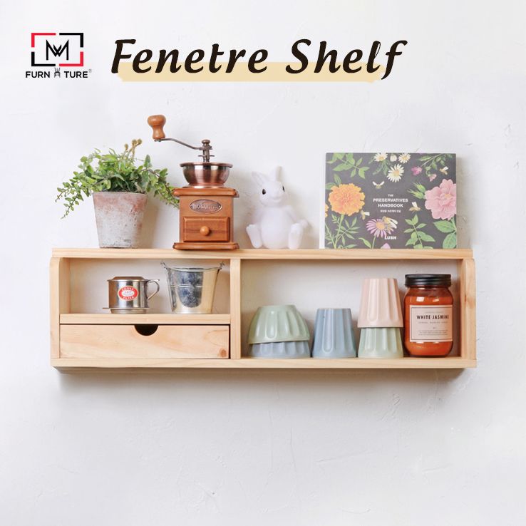 KỆ GỖ TRANG TRÍ TREO TƯỜNG - BELLE SHELF 2 RACK