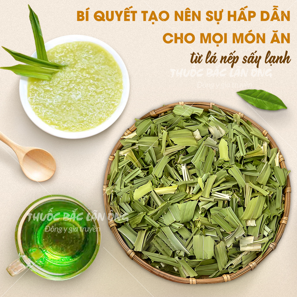 Lá Nếp Sấy Lạnh 100g (Lá Dứa, Lá Thơm)