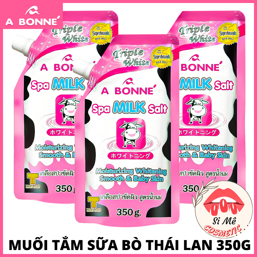 Muối Tắm Sữa Bò A BONNE Spa Milk Salt 350g Làm Da Trắng Sáng Gấp 3