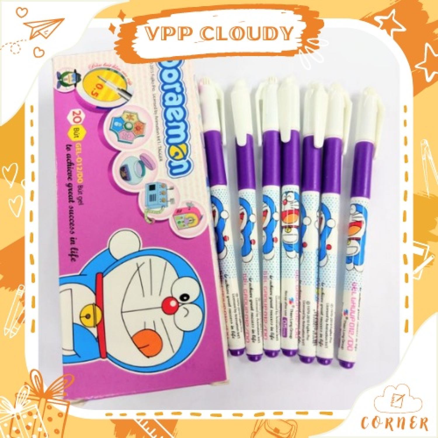 Combo 10 Bút ɡel Thiên Long Doraemon ɡel-012/DO 💖 𝑭𝑹𝑬𝑬𝑺𝑯𝑰𝑷 💖