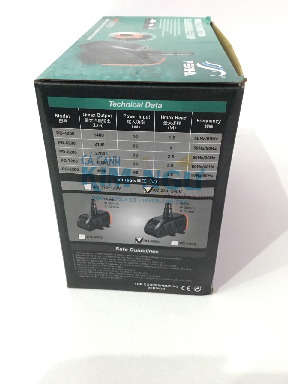 Máy Bơm Nước Hồ Cá PERIHA PD 6200 (30W) PD6200