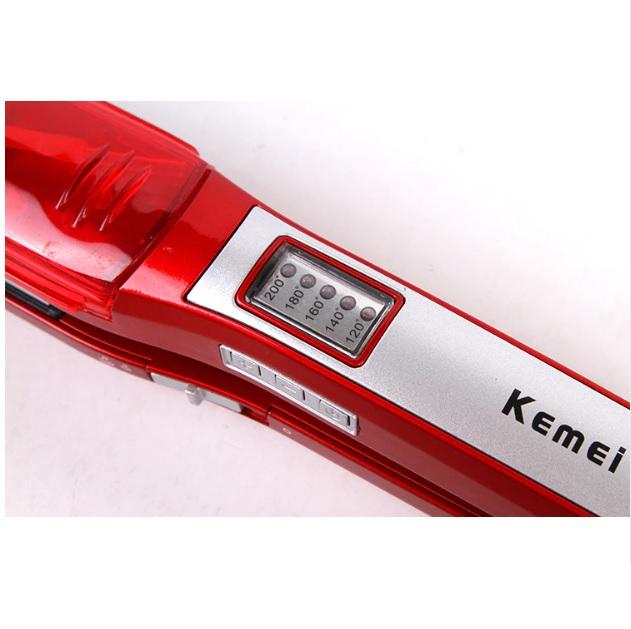 [HCM]Máy Duỗi Tóc Hơi Nước Cao Cấp Kemei Km-3011