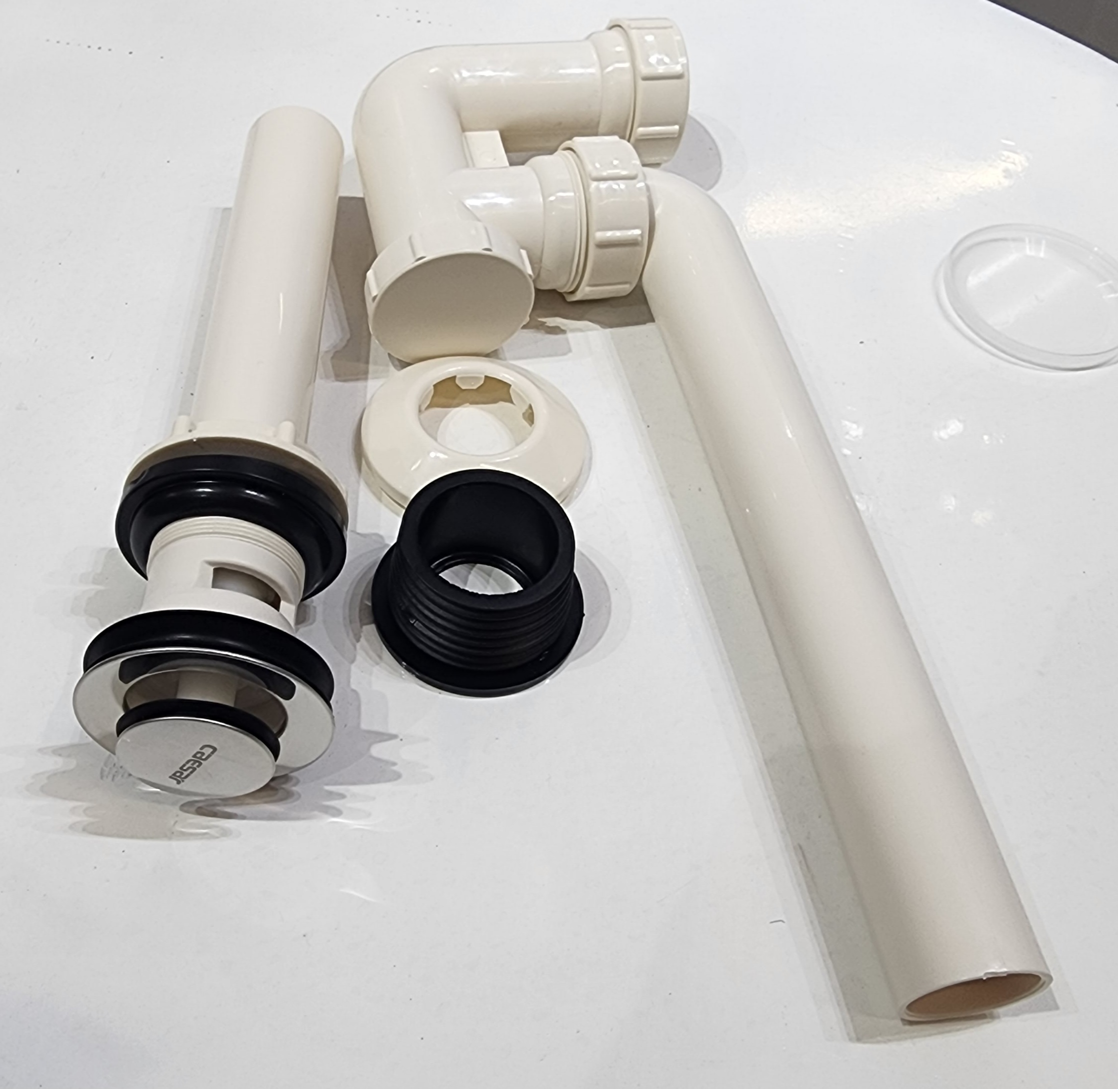 Bộ xi phông chậu rửa tay xả nhấn nhựa chính hãng Caesar BF605