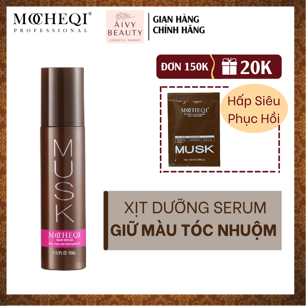 Xịt dưỡng serum giữ màu tóc nhuộm mocheqi musk 150ml