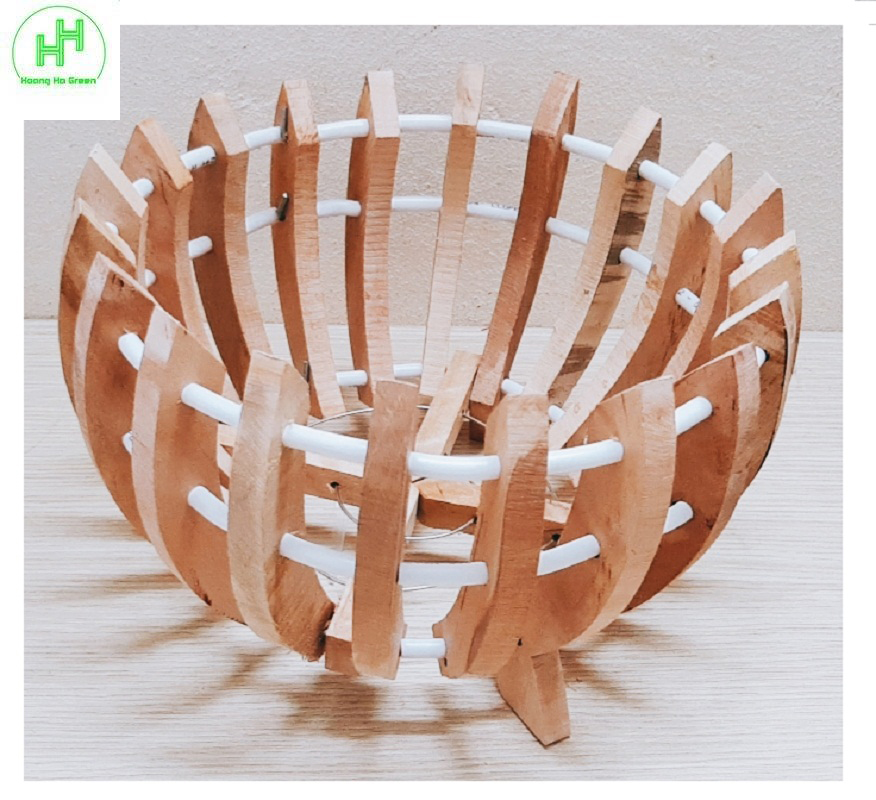 5 Chậu Gỗ Trồng Lan Hình Quả Bí Fi25