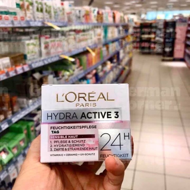 Kem dưỡng da ban ngày giữ ẩm L’Oreal Paris Active 3 - German Corner Hàng Đức Nội Địa