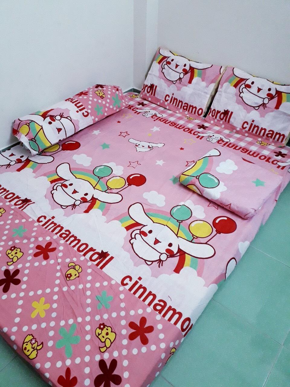 Bộ chăn drap 5 món- bộ drap giường- BỘ GRAP CT CAO CẤP