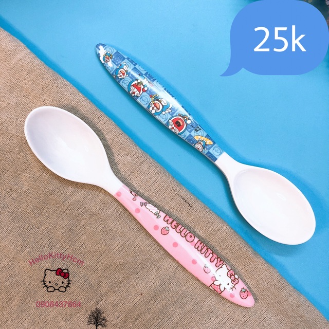 [HCM]Thìa Melamin Hellokitty Doreamon