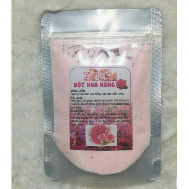 Bột đắp mặt nạ collagen hoa hồng dưỡng trắng