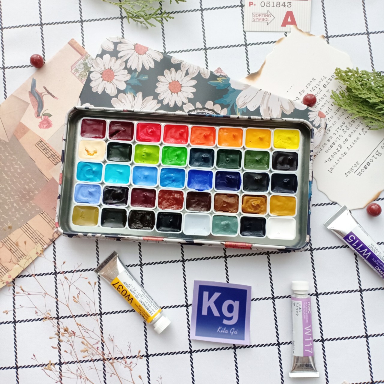 [Pocket] Màu Nước Holbein Pocket 12-24-48