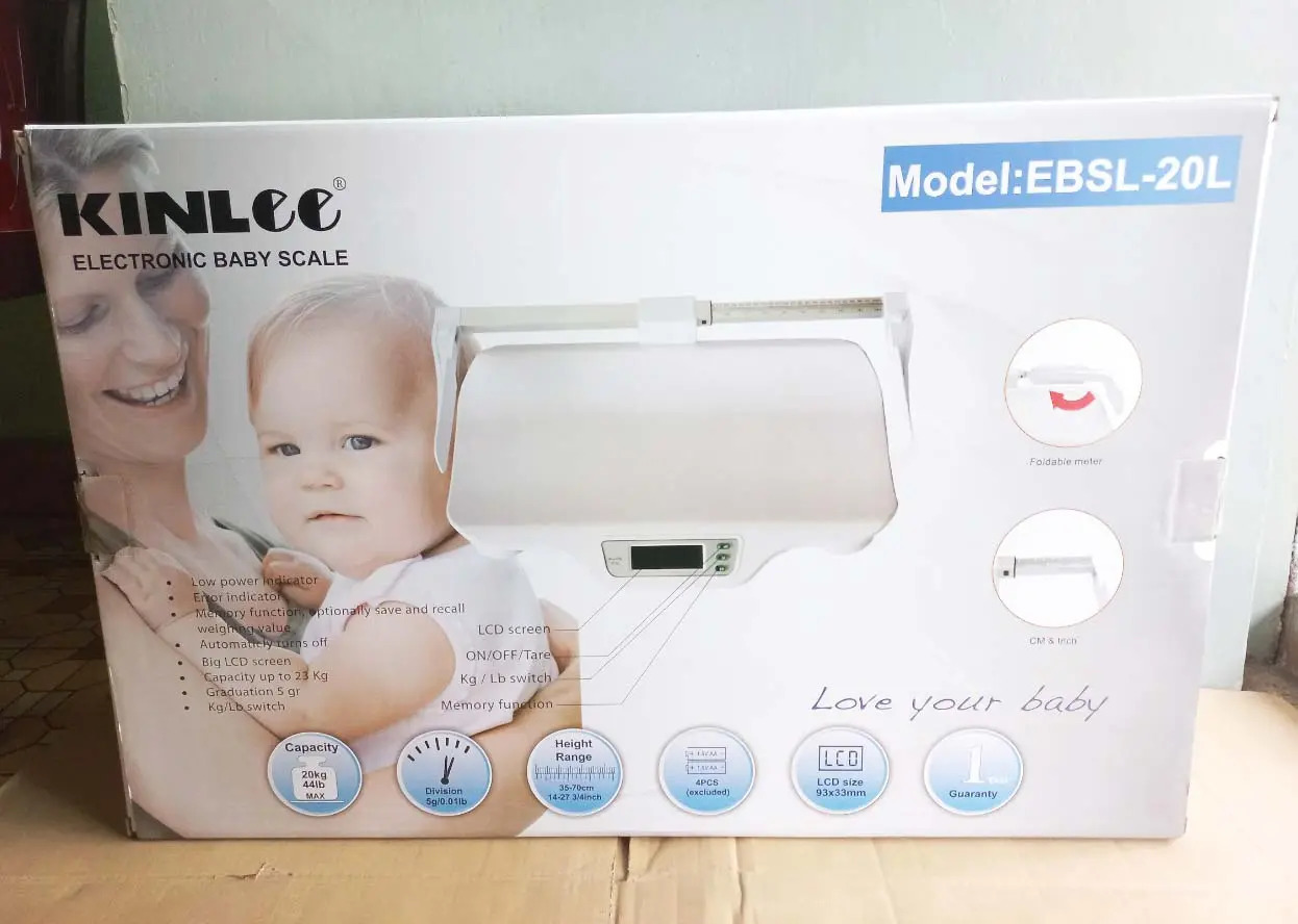 Cân điện tử cho bé sơ sinh kèm thước đo chiều cao EBSL-20L